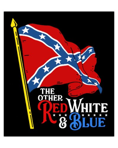 The Other Red White and Blue (Confederate Flag) postcard magnet